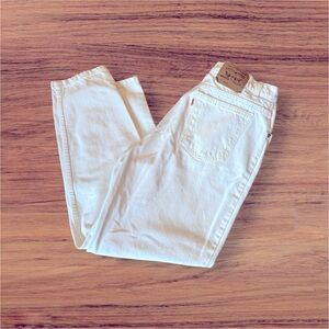 Levi’s Women’s Vintage 9922 Orange Tab White Jeans Tapered Fit Size 18 Short